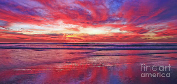 Encinitas Poster featuring the photograph Red Swirl by John F Tsumas