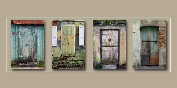 Art Print Poster featuring the photograph Fours Doors and No Wheels - Art Print by Kenneth Lane Smith