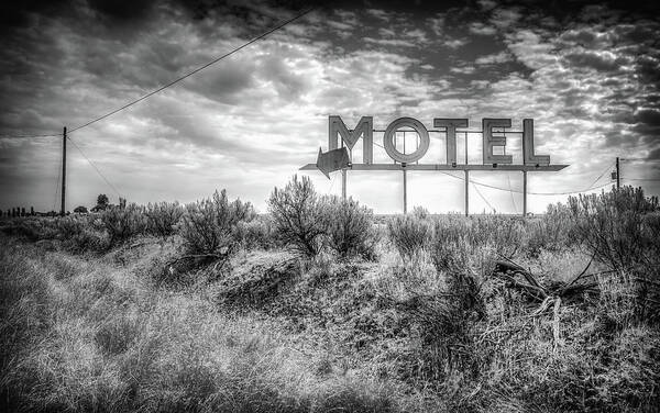 Travel Photography Poster featuring the photograph Forgotten Motel Sign by Spencer McDonald