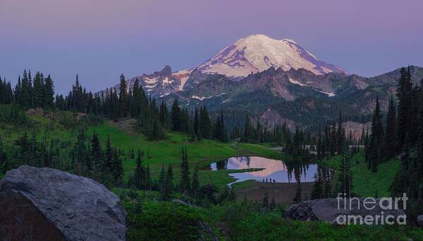 Mt. Rainier Poster featuring the photograph Her Majesty by Gene Garnace