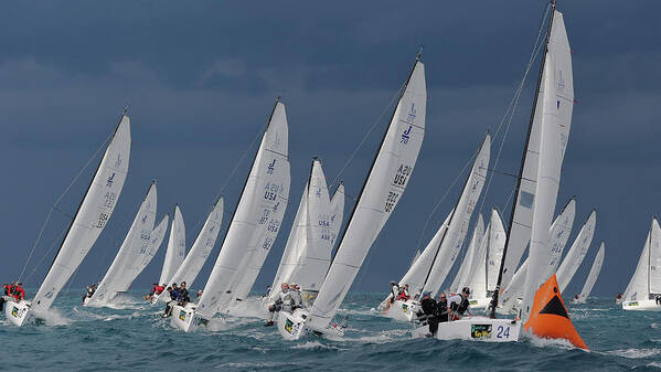 Key Poster featuring the photograph Key West Race Week #850 by Steven Lapkin