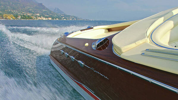 H2omark Poster featuring the photograph Riva Aquarama #100 by Steven Lapkin
