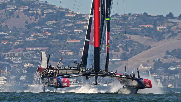 America Poster featuring the photograph America's Cup San Francisco #3 by Steven Lapkin