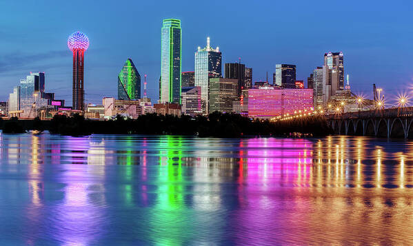 Dallas Poster featuring the photograph Dallas Skyline 041819 #2 by Rospotte Photography