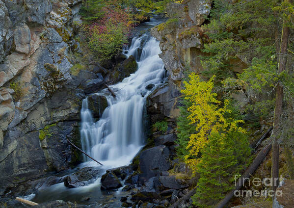 Crystal Falls Poster featuring the photograph Crystal Falls by Idaho Scenic Images Linda Lantzy