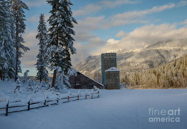 December Poster featuring the photograph Purcell Barn by Idaho Scenic Images Linda Lantzy