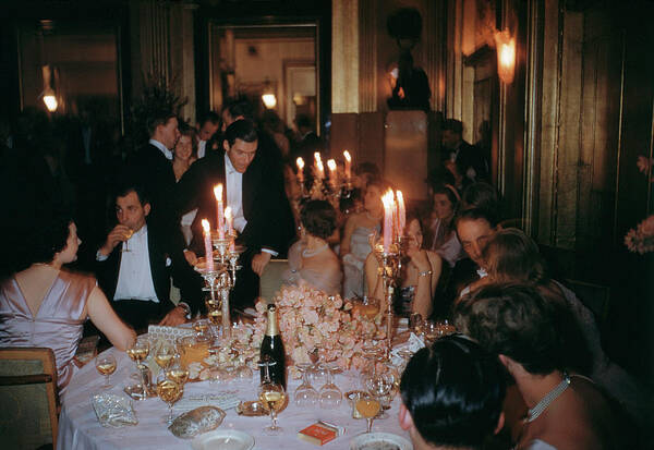 People Poster featuring the photograph Cygnets Ball by Slim Aarons