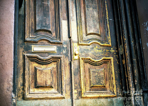Greenwich Village Classic Door Poster featuring the photograph Greenwich Village Classic Door in New York City by John Rizzuto