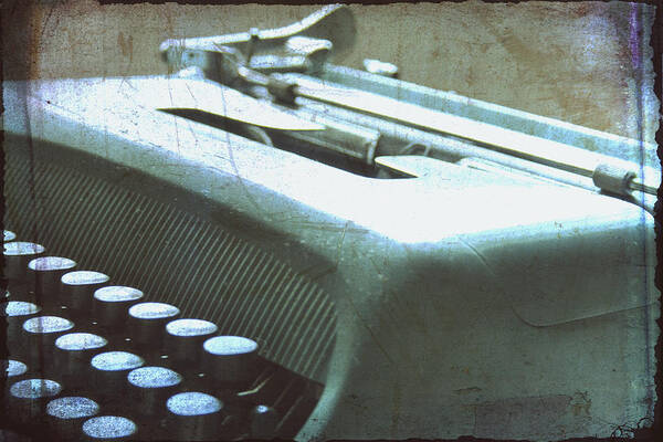 Olivetti Typewriter Poster featuring the photograph 1952 Olivetti Typewriter by Georgia Clare