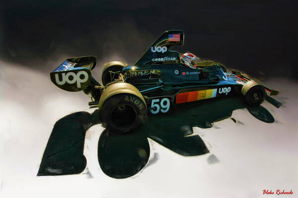 Shadow F1 Car Poster featuring the photograph 1975 Shadow DN5 Formula One car by Blake Richards