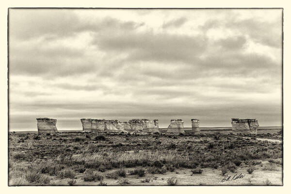 Bill Kesler Photography Poster featuring the photograph Monument Rocks - Chalk Pyramids #12 by Bill Kesler