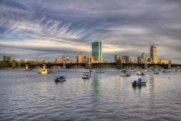Massachusetts Poster featuring the photograph A view of Back Bay - Boston Skyline by Joann Vitali