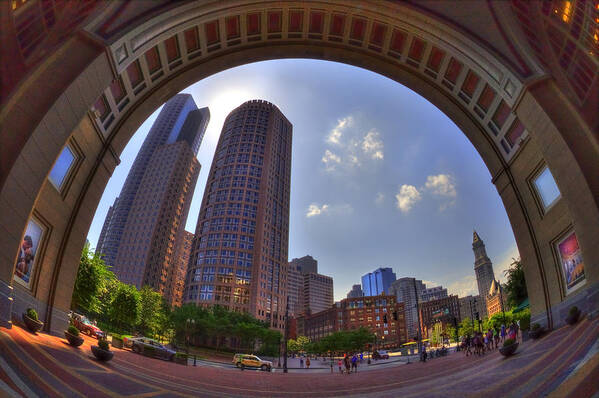 Boston Harbor Hotel Poster featuring the photograph Boston Harbor Hotel Rotunda by Joann Vitali