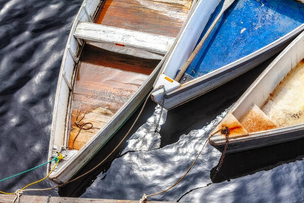 Dinghy Poster featuring the photograph Dinghy Trio by Robert Clifford