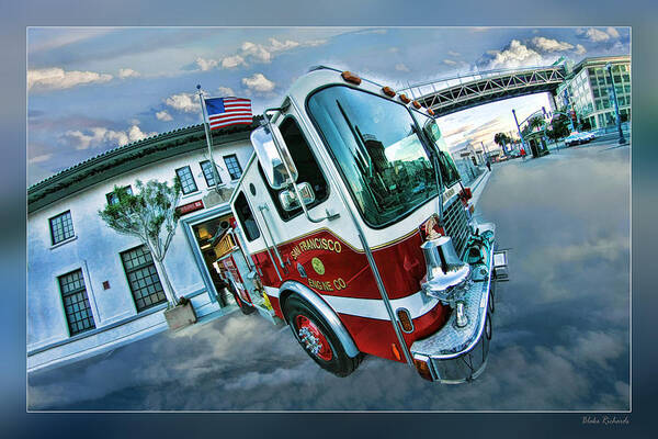  Poster featuring the photograph Engine 35 San Francisco by Blake Richards
