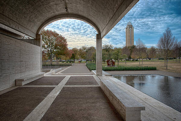 Kimbell Art Museum.fort Worth Poster featuring the photograph Kimbell Art museum Fort Worth by Rospotte Photography