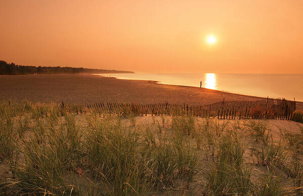 Lake Erie Poster featuring the photograph Lake Erie Sunset by Garry McMichael