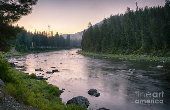 Clearwater National Forest Poster featuring the photograph Lochsa Dawn by Idaho Scenic Images Linda Lantzy