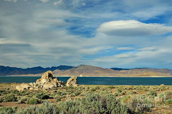 Pyramid Lake Poster featuring the photograph Pyramid Lake by Benanne Stiens