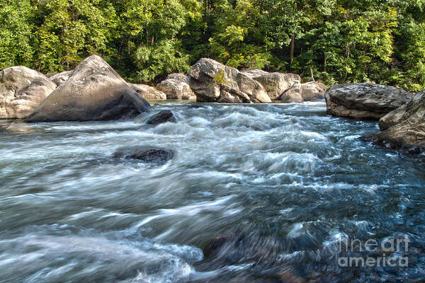 Rivers End Poster featuring the photograph Rivers End Rapid on the Lower Yough by Jeannette Hunt