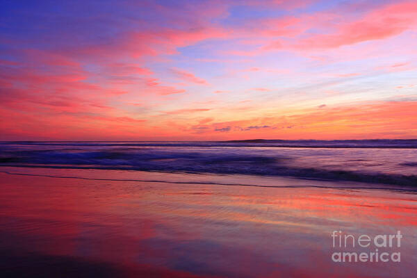 Landscapes Poster featuring the photograph Serenity Surf Oceanside by John F Tsumas