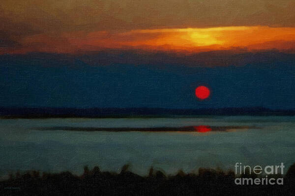Landscape Poster featuring the photograph Sunset by Gerlinde Keating