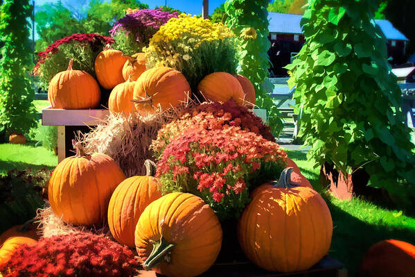 Fall Poster featuring the photograph Sussex County Farm Stand by Eleanor Abramson