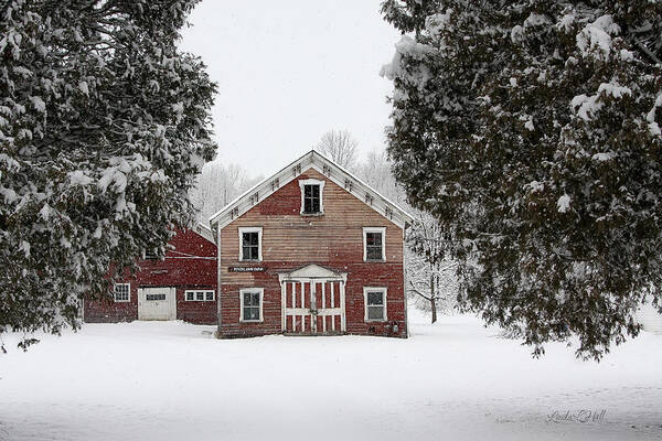 Barn Poster featuring the photograph Riverlawn Farm 1 by Linda Lee Hall