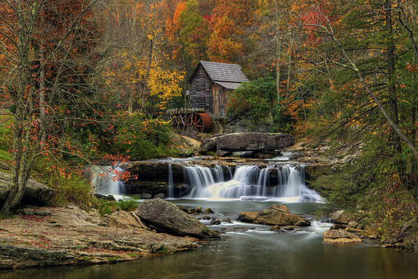 Glade Creek Grist Mill Poster featuring the photograph Glade Creek Grist Mill #1 by Douglas Berry