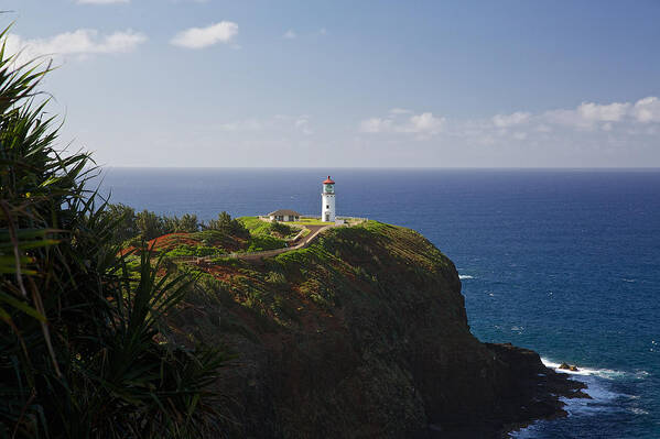 Lighthouse Poster featuring the photograph Kauai Lighthouse #1 by Steven Lapkin