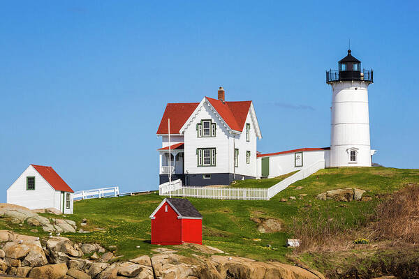 Cape Neddick Poster featuring the photograph Nubble Light #4 by Robert Clifford