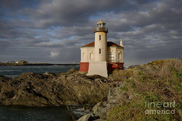 Bandon Light Poster featuring the photograph Coquille River Light by Idaho Scenic Images Linda Lantzy