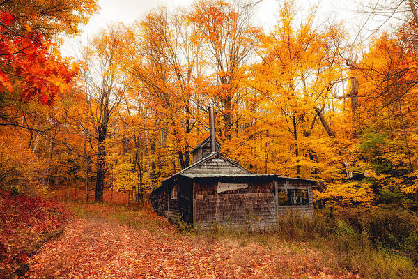 Fall Poster featuring the photograph Fall At The Sugar House by Robert Clifford