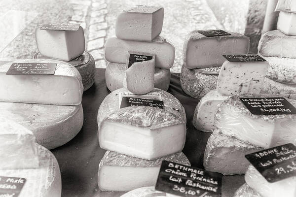 Cheese Poster featuring the photograph French Market - Cheeses by Georgia Clare