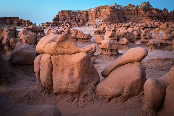 Desert Poster featuring the photograph Goblin Valley Rock Formations by James Udall