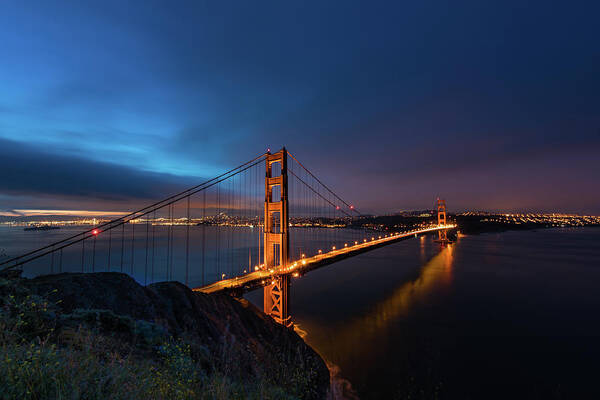 Bridge Poster featuring the photograph Golden Gate Bridge by Larry Marshall