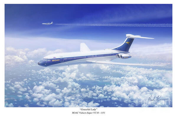 Designed To A Boac Specification Poster featuring the painting Graceful Lady by Mark Karvon