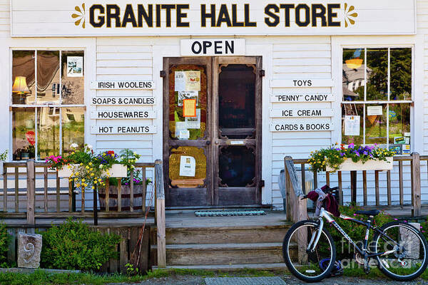 Bristol Poster featuring the photograph Granite Hall Store by Susan Cole Kelly