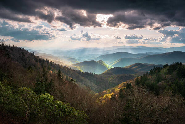 Great Smoky Mountains Poster featuring the photograph Great Smoky Mountains National Park North Carolina Scenic Landscape by Dave Allen