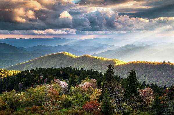 Great Smoky Mountains Poster featuring the photograph Great Smoky Mountains National Park - The Ridge by Dave Allen