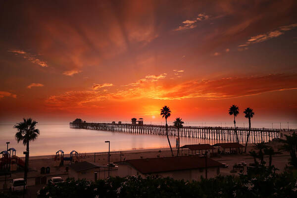  Sunset Poster featuring the photograph Oceanside Sunset 9 by Larry Marshall