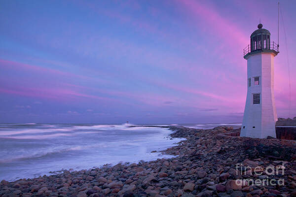 Beautiful Clouds Poster featuring the photograph Scituate Sunset by Susan Cole Kelly