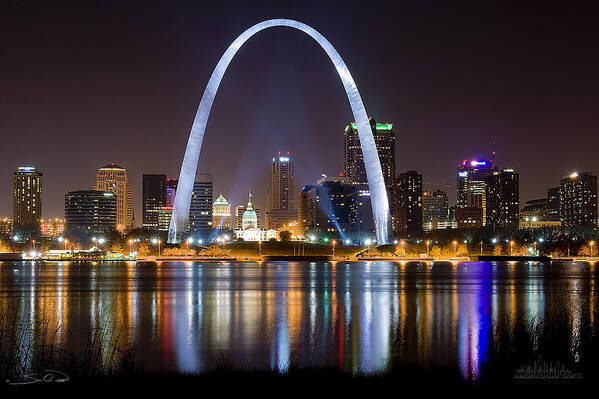 St.louis Skyline Poster featuring the photograph The Arch by Shane Psaltis