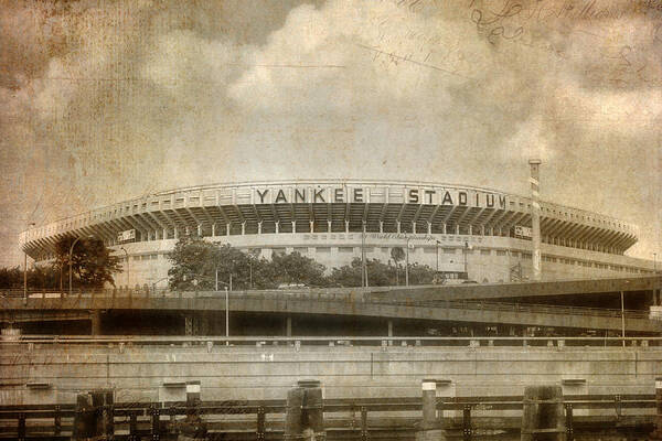 New York Yankees Poster featuring the photograph Vintage Old Yankee Stadium by Joann Vitali
