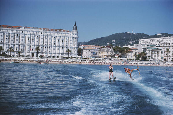 People Poster featuring the photograph Cannes Watersports by Slim Aarons