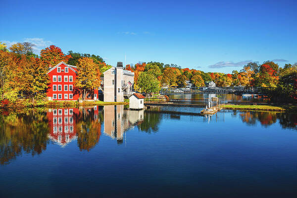 Autumn Poster featuring the photograph Lakeport Dam by Robert Clifford