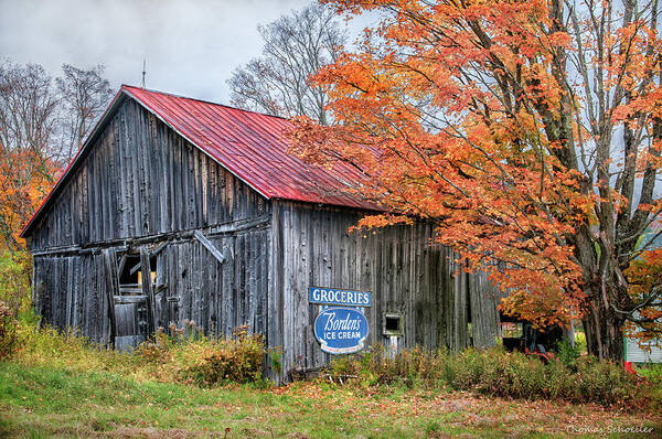 Americana Poster featuring the photograph Marlboro Country - Vermont Barn Art by TS Photo