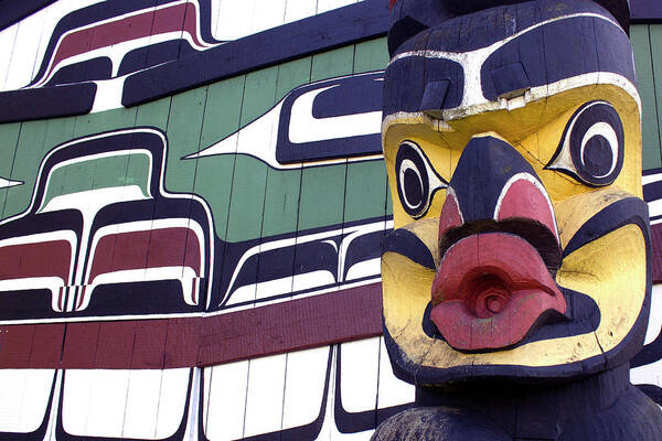Totem Poster featuring the photograph Victoria, BC Canada by Rik Carlson