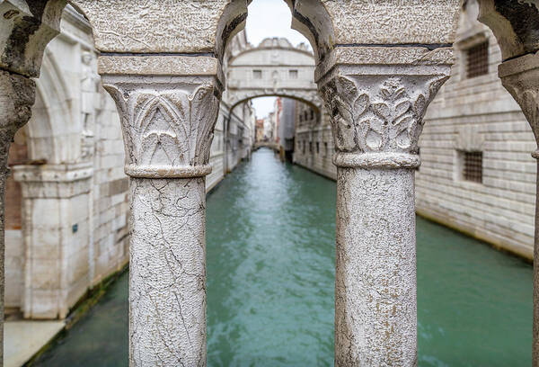 Venice Poster featuring the photograph Venice Bridge of Sighs by Georgia Clare