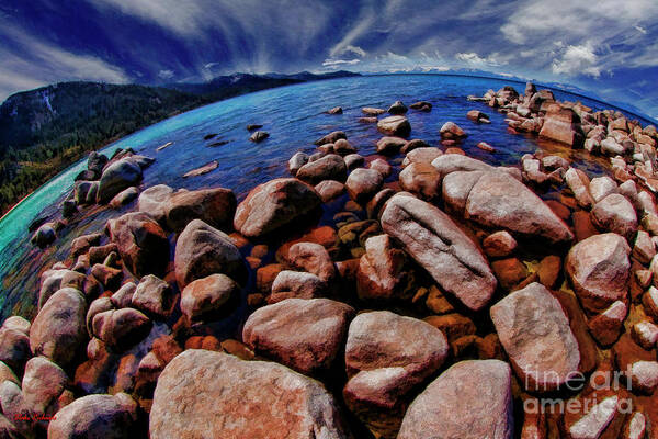 Sand Harbor Poster featuring the photograph Boulders Sand Harbor Lake Tahoe by Blake Richards